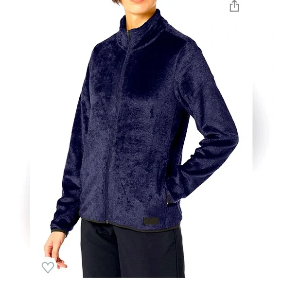 PUMA Women's Golf 2020 Sherpa Fleece Peacoat Navy - Picture 2 of 8